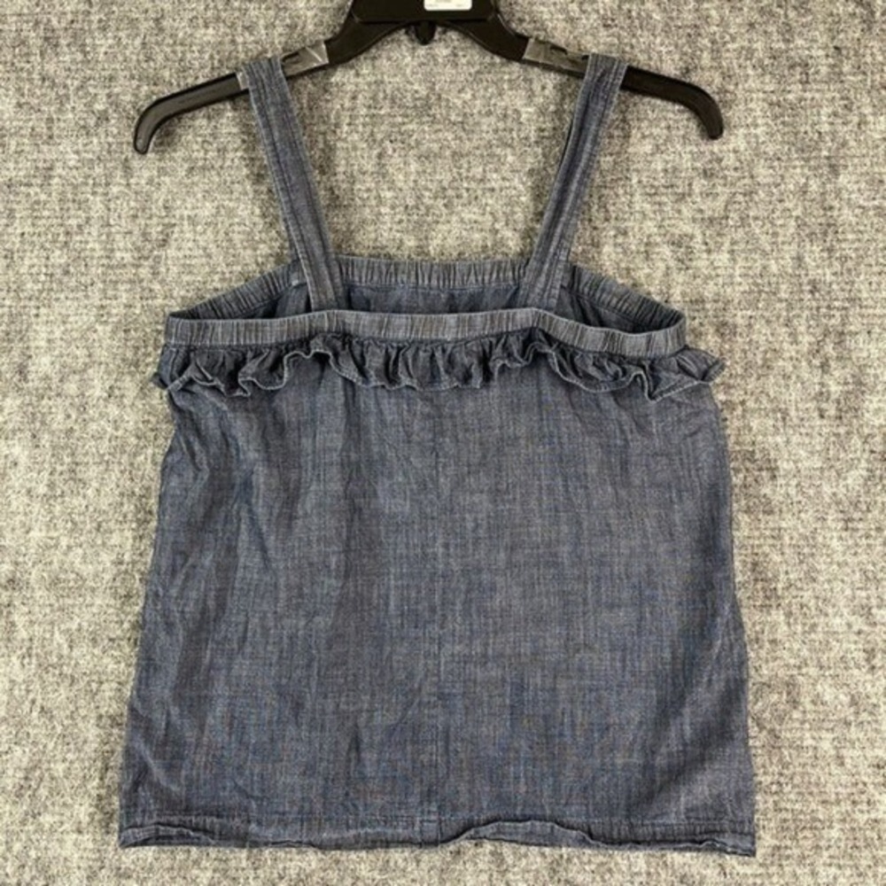 J Crew Tank Womens 4 Ruffle v - Picture 5 of 11